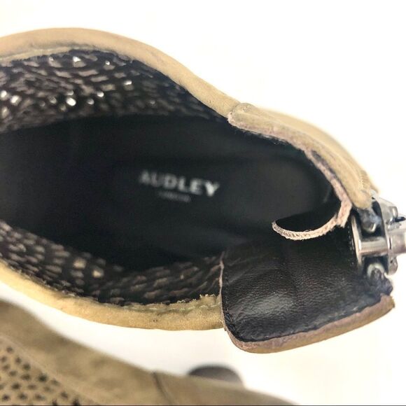 Audley london taupe leather lattice ankle boots 39 - Picture 6 of 16
